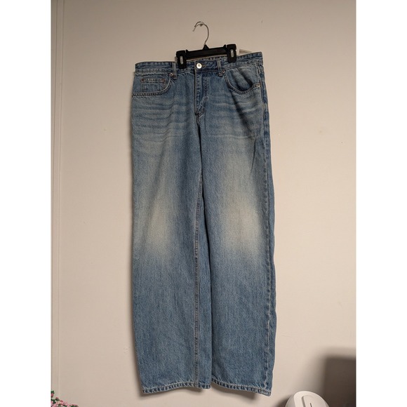 INTHERAW Other - INTHERAW Wide Leg Jeans Light Wash Blue Cotton Denim Size 3 Made in Korea